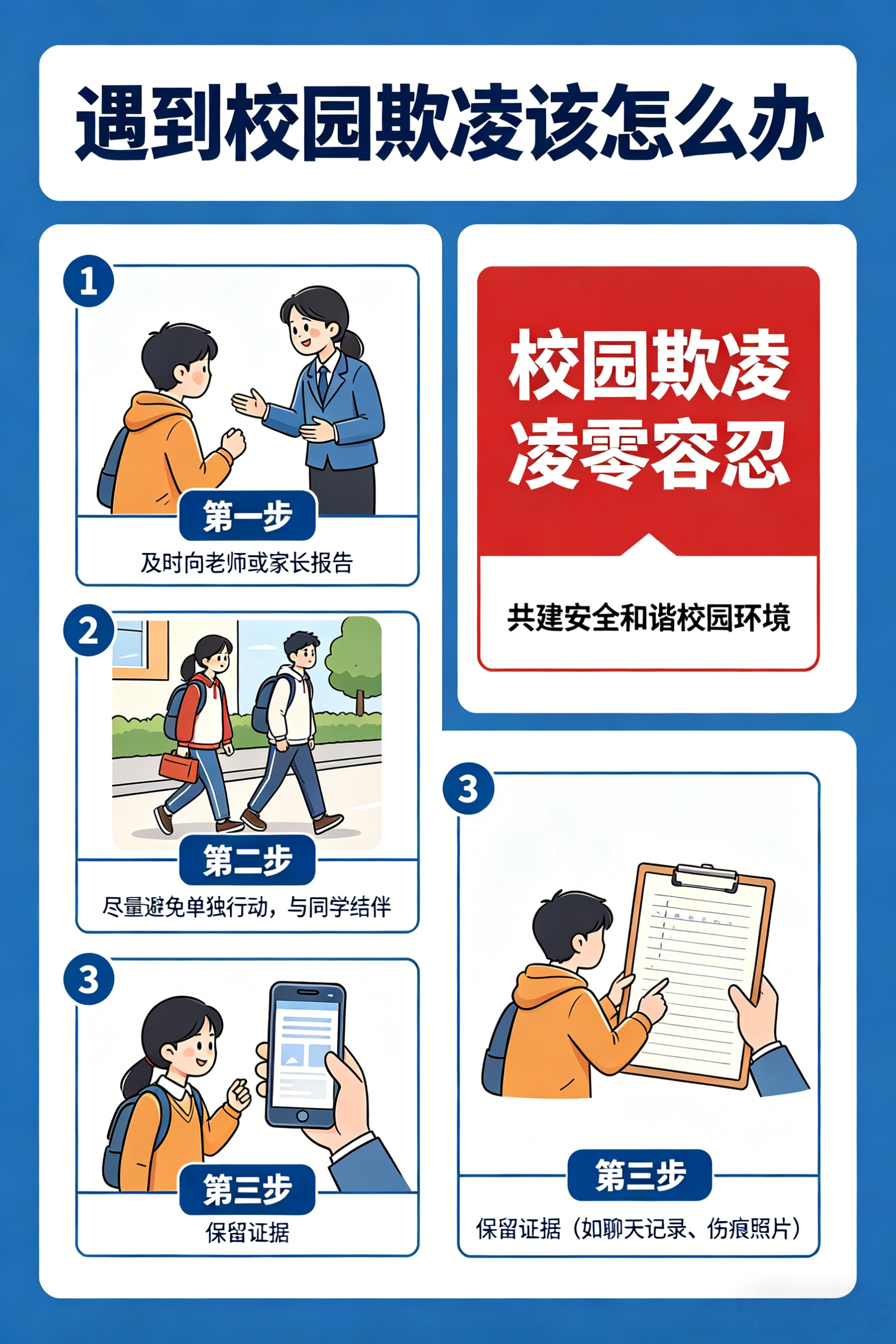 校园欺凌求助图解