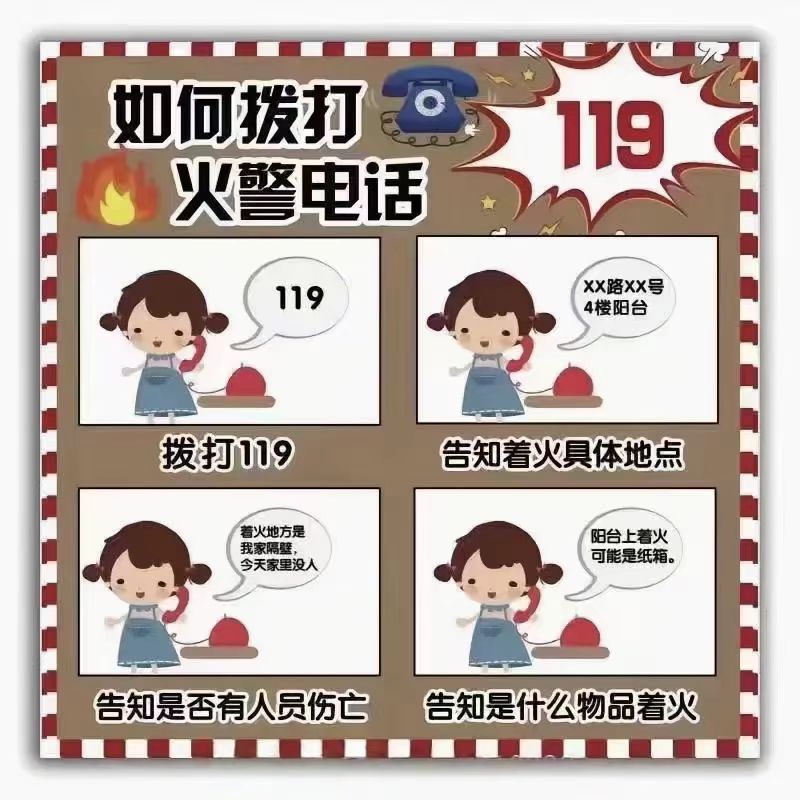 拨打119说明图解