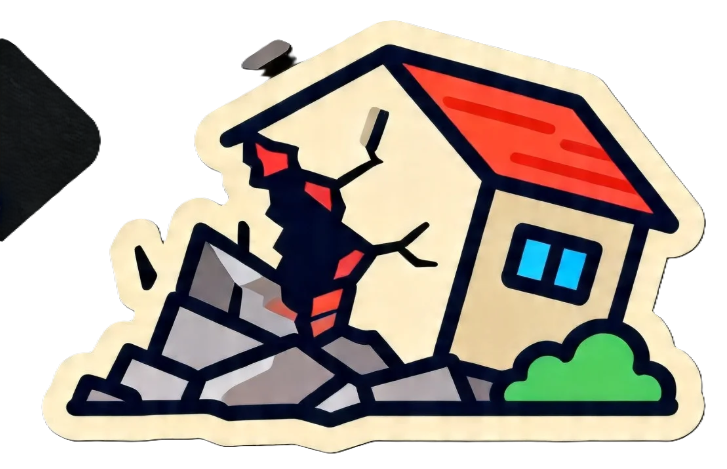 地震场景插图